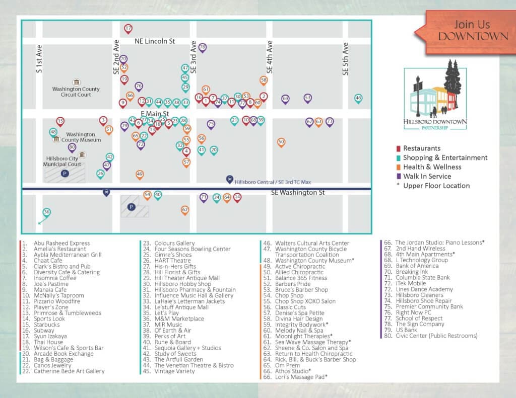 downtown retail map- Bag&Baggage Productions